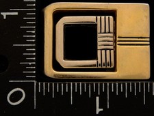 LK04160 VINTAGE  CUT-OUT INTRICATE SQUARE DESIGN  FASHION BELT BUCKLE