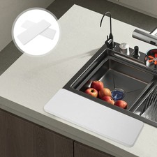 2Pcs Stone Diatomite Faucet Mat Reusable Quick Absorbent Mat for Home Use Sink