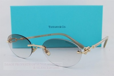 Brand New Tiffany & Co. Sunglasses TF 3104D 617811 Gold/Grey