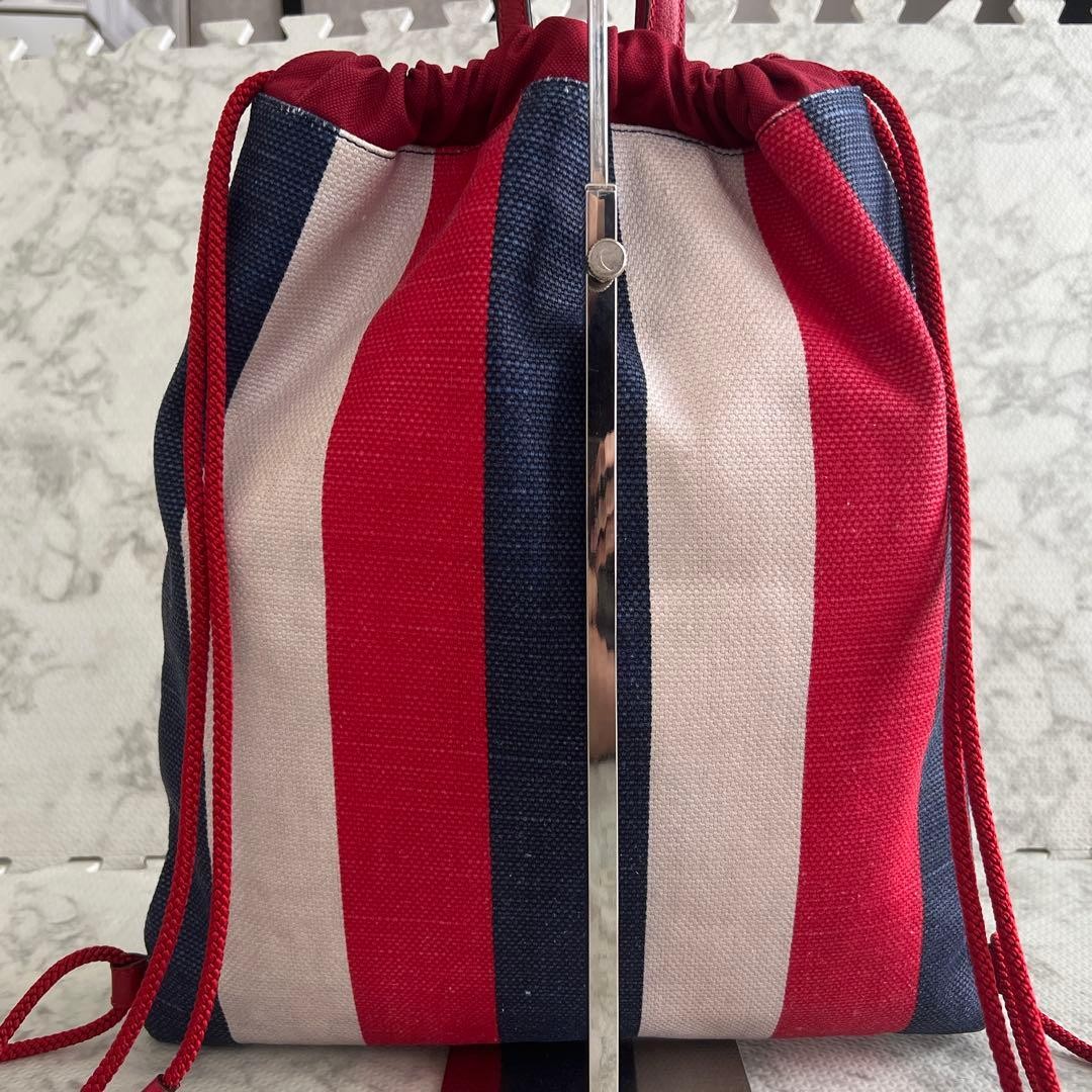 Gucci Drawstring Logo Print Knapsack Backpack She… - image 3