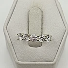 STUNNING .925 Vintage Sterling Silver Estate Ring Size 5 Colorless stone