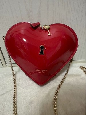Kate Spade Key to My Heart Lack 3D Crossbody Rot