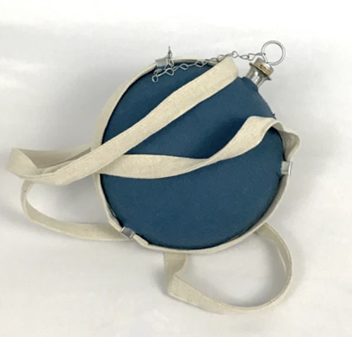 Sky Blue Civil War Smooth Side Canteen - Stainless