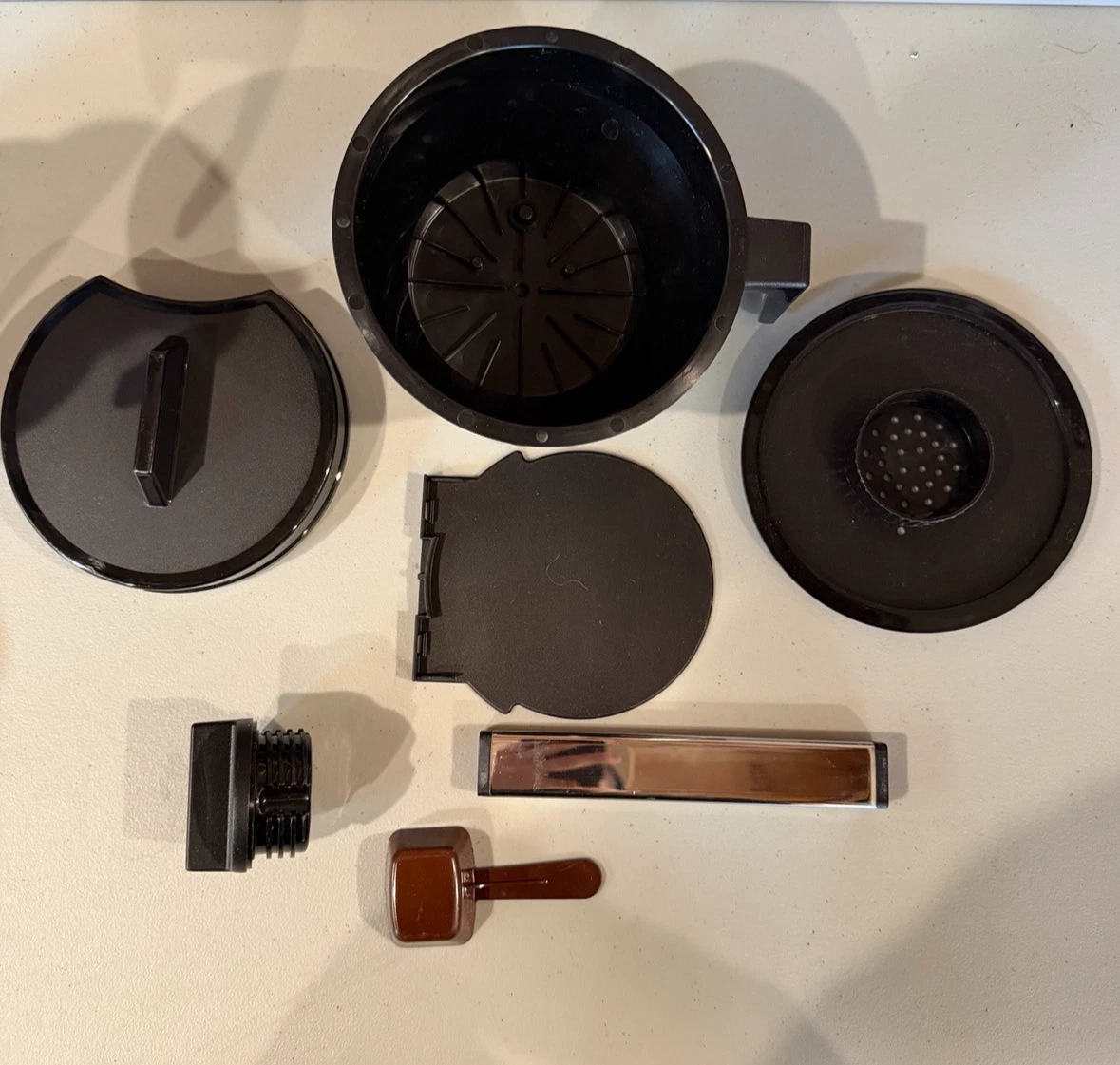 Moccamaster Technivorm 39340 CDT Grand Cafetera Plateada SOPORTE FILTRO ROTO