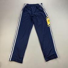 Vintage Adidas Track Sweatpants Mens Small Navy Blue Three Stripes Tear Away y2k