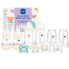 15-Piece Gift Set, Newborn 0-4 Months, Anti-Colic Bottles and Silicone Nipples S