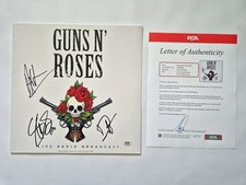 GUNS'N'ROSES Live New York's Ritz 1988 LP fully SIGNED PSA/DNA  AUTOGRAPHS COA