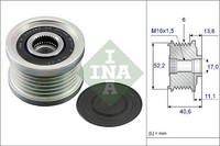 Generatorfreilauf FÜR Nissan X-TRAIL I (T30) - Schaeffler INA 535 0044 10