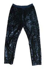 Joan Vass Sequin Slim Ankle Pant SZ S MSRP $298. Great for Holiday Parties