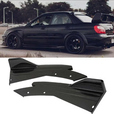 Rear Bumper Lip Diffuser Splitter Spoiler Glossy Black For Subaru Impreza Wrx Rear Bumper Lip Diffuser Splitter Spoiler Glossy Black For Subaru Impreza Wrx