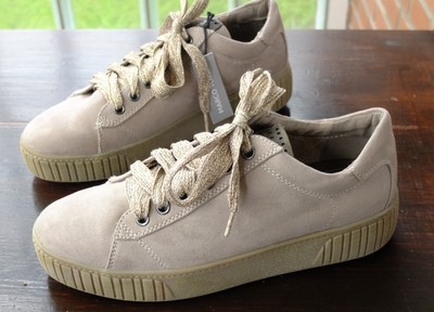 Marco Tozzi Sneaker mit Plateau glitzernde Schnürsenkel Gr. 39 + 41