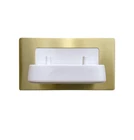 ProofVision Oral-B In-Wall Dual Toothbrush Charger + Brushed Brass Plate - PV11P