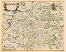 Historic Map - Russia European - Blaeu 1638 - 23 x 29.04 - Vintage Wall Art