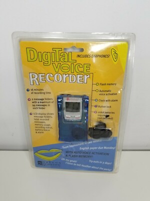 Oregon Scientific Digital Voice Recorder VR268-16 Includes Earphones NOS
