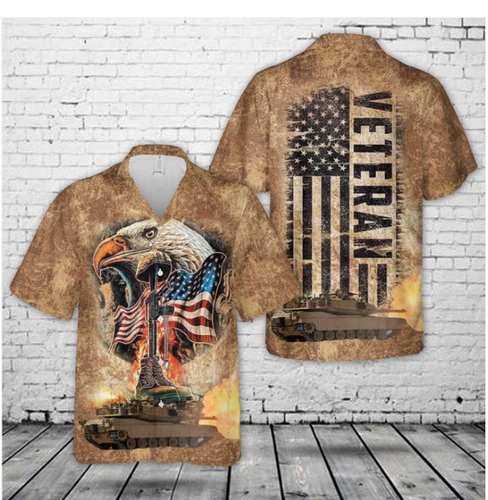 US Army Veteran Hawaiian Shirt