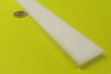 Hdpe White Bar 1/4" Thick x 1.25" Wide x 48" Long, 4 Units, 16 Ft Total