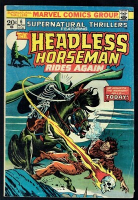 Supernatural Thrillers (Marvel 1972-1975) # 6 (The Headless Horseman)