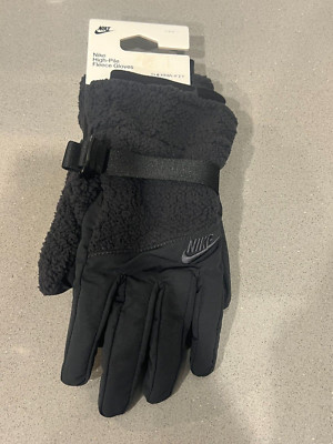 Nike High Pile Fleece Gloves Men's Large Black/GRAY MULTIPLE SIZES AVAILABLE