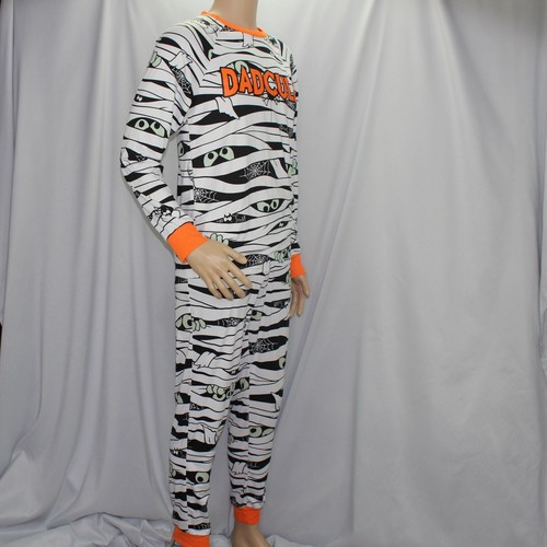 Dadcula Hombre Pequeño Halloween Pijama Conjunto Disfraz Momia Top 34-36 Inferior 28-30 - Imagen 3 de 16