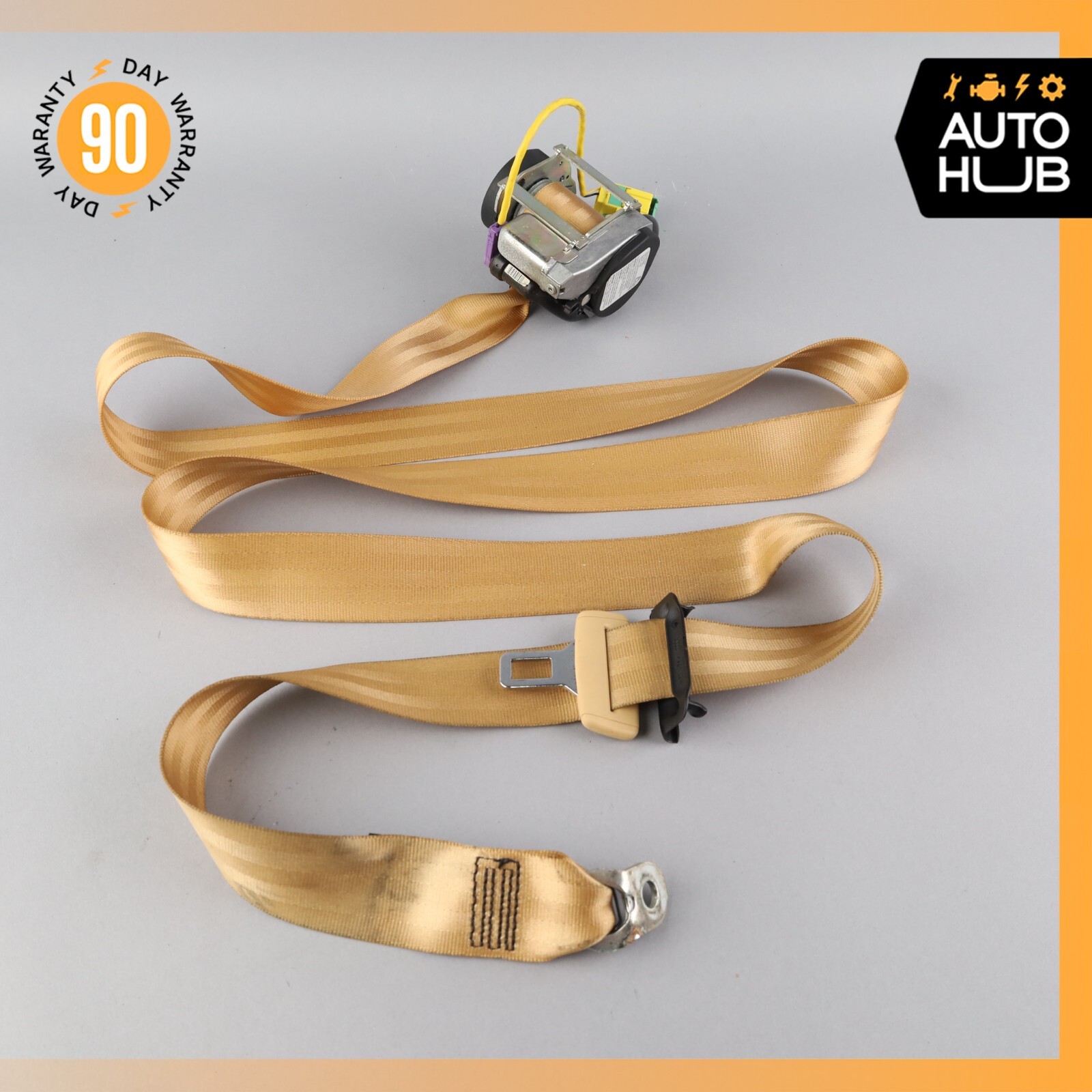 07-11 Bentley Continental GTC Rear Left or Right Side Seat Belt Beige OEM 60k