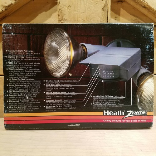 Motion Sensor Light Control Heath Zenith w Light Fixtures Infrared Swanky Barn - Picture 4 of 12