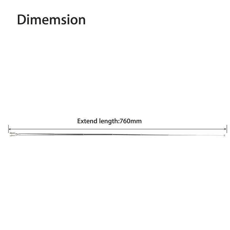 Antena Aérea Telescópica Tipo F 75 Ohmios con Adaptador TV / 3.5 Bose Wave Radio FM Foto 4 de 4