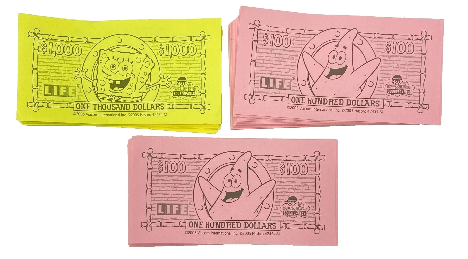 Hasbro SpongeBob SquarePants Paper Game Pieces & Parts