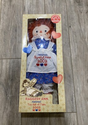 APPLAUSE RAGGEDY ANN DOLL NATIONAL TOY HALL OF FAME 2002 NIB 18''