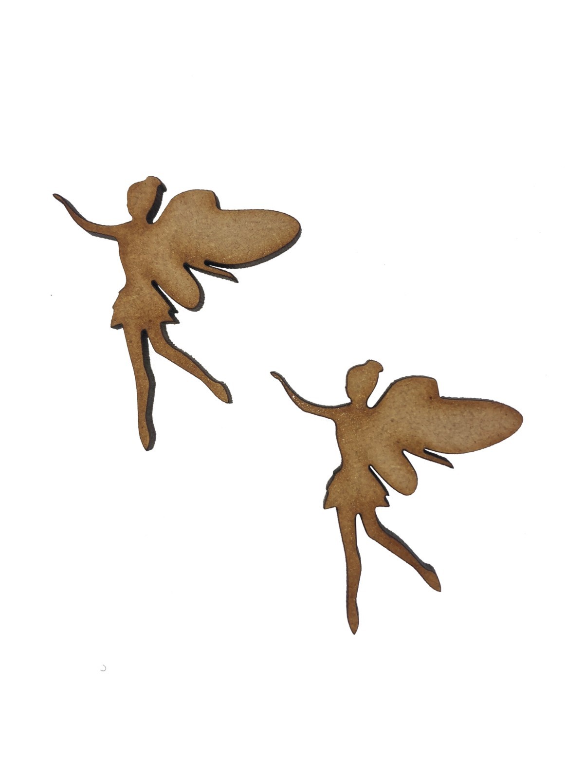 16x Fairy Fairies 4cm Wood Craft Embelishments Laser Cut Shape MDF
