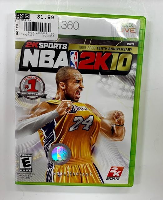 NBA 2K10 For Xbox 360 Basketball GAME eBay