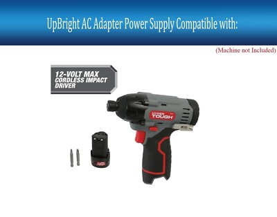 AC Adapter Charger For Hyper Tough 12V Max 1/4-in Cordless Impact