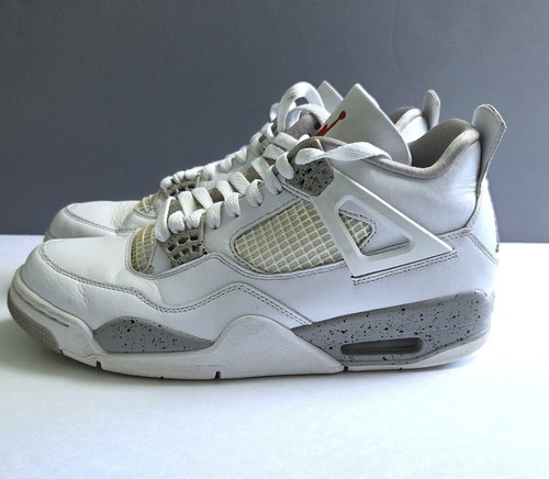 Size 9 - Jordan 4 Retro Mid White Oreo Pre-Owned In Great Condition OG Box - Picture 6 of 13