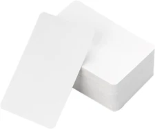 100PCS Blank Business Cards 3.5" X 2" Small Note Cards White Business Paper Card