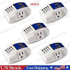 5 Pack US 120V Voltage Protector Surge Home Refrigerator Power Outlets