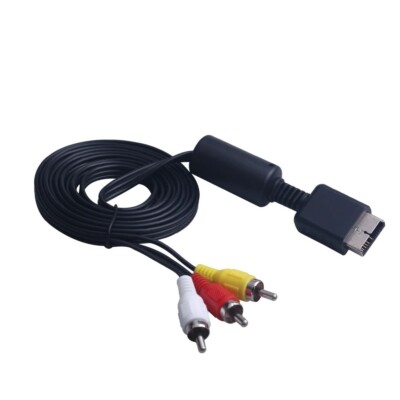 AV + Power Cable for PS2 Slim   Replacement AC Cord for Playstation 2 Slim