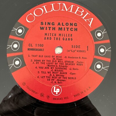 Mitch Miller And The Gang – Sing Along With Mitch - Columbia CL