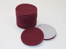 10pc Drill Brush Replacement Scour Pads - Red 4" Round for Power Scrubber Driver