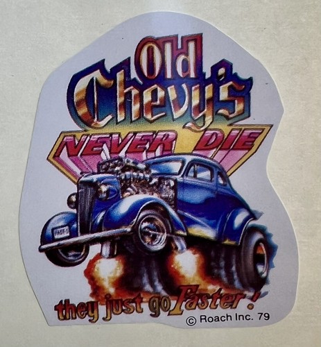 OLD CHEVY'S NEVER DIE 1979 VINTAGE MUSCLE CAR T-SHIRT IRON ON TRANSFER NOS - Picture 5 of 5