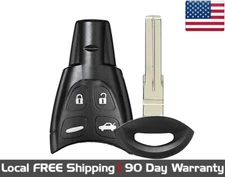1x New Quality Replacement Key Fob Remote For Select SAAB Vehicles