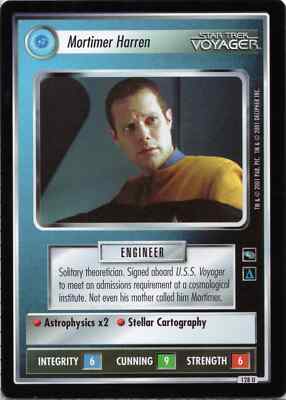 Star Trek CCG Mortimer Harren Near-Mint/NM Uncommon   Voyager 2001