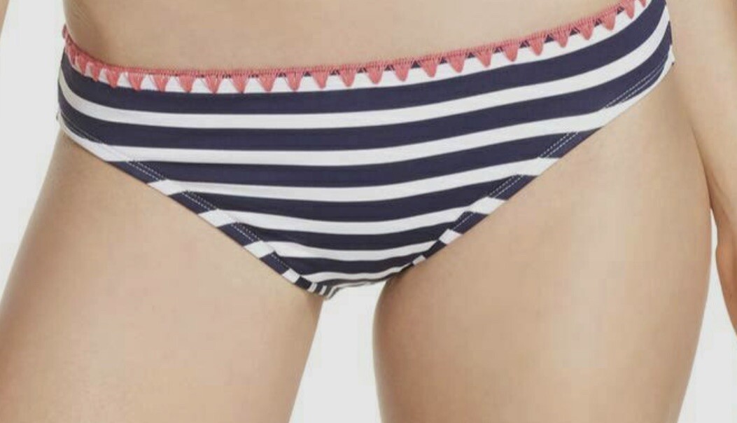 NWT Tommy Bahama Breton Striped Hipster Bikini Swim Bottom Multi Size S