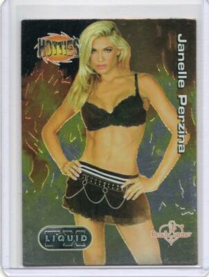Janelle Perzina Bench Warmer 2003 Hotties Liquid FX Foil Insert Card 6 OF 8