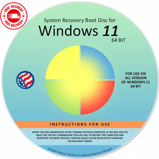 DVD Compatible with Windows 11 All Versions 64 bit. Recover,Restore, Repair Boot