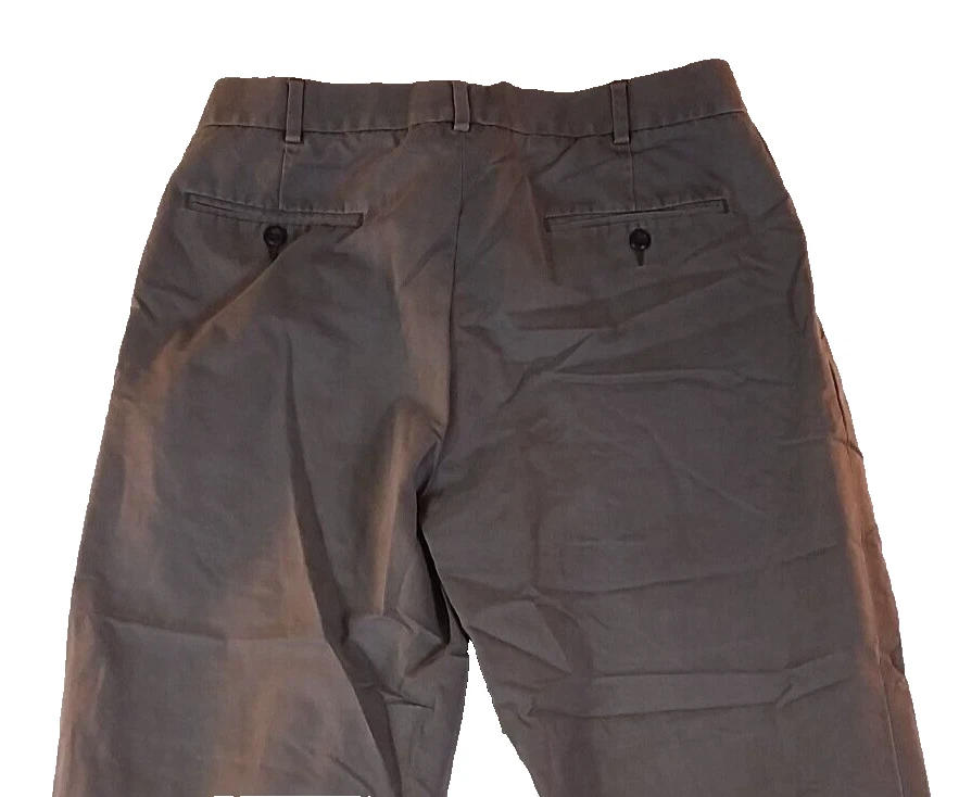 Axist 正装裤子打褶前铐男式橄榄绿色 34x30 — 第 4/4 张图片