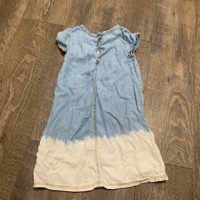 Artisan NY Girls Shirt Dress Size 4T Blue Ombre Shift Short Sleeves Pocket  | eBay