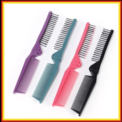 Foldable Massage Hairbrush Practical Hair Comb Anti-tangle DIY Hairdressing Tool