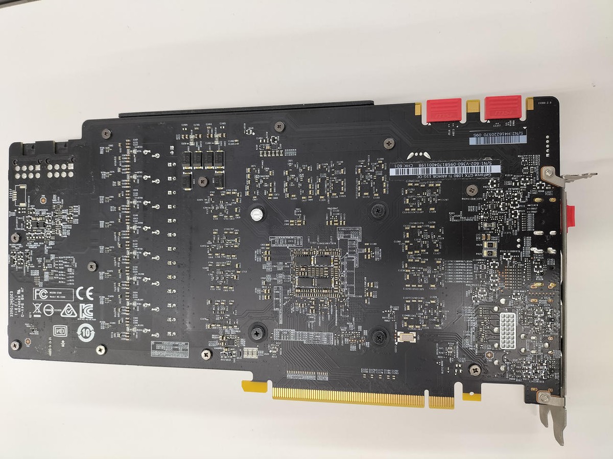 MSI NVIDIA PCI-EXPRESS GTX 1080 TI ARMOR 11G OC IN WORKING