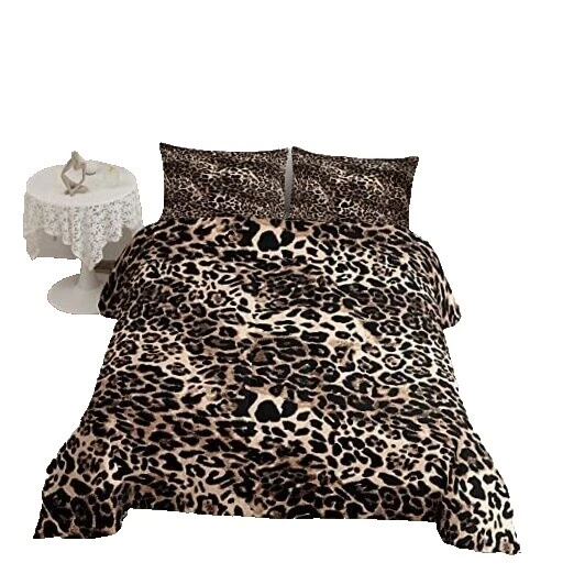 Animal print Reina Marrón Fundas de edredón y Juegos de Cama
