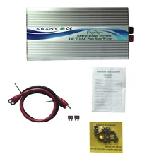 3000W Power Inverter 12V 24V 48V DC to 110V 120V AC Pure Sine Wave Converter LCD