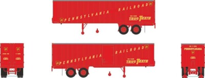 Rapido HO 35' Fruehauf Integral-Post Volume Van - PRR 1950s: #35 C 542